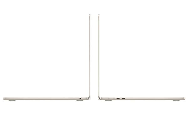 MacBook Air 15" 2023 M2 16GB 1TB Starlight - Renoveret - Meget god stand - Svensk QWERTY-tastatur