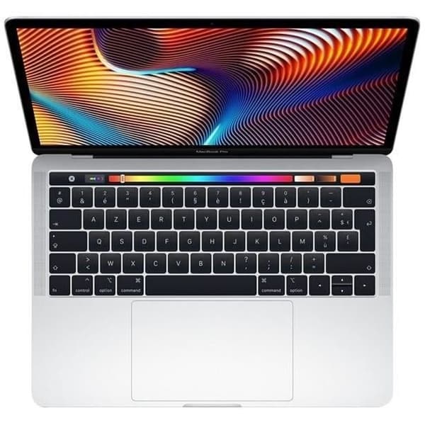MacBook Pro Touch Bar 13" Core i7 1,7 Ghz 16 GB 128 GB SSD Silver (2019) - Nytt batteri - Renoverad - Utmärkt skick- REFURBISHED