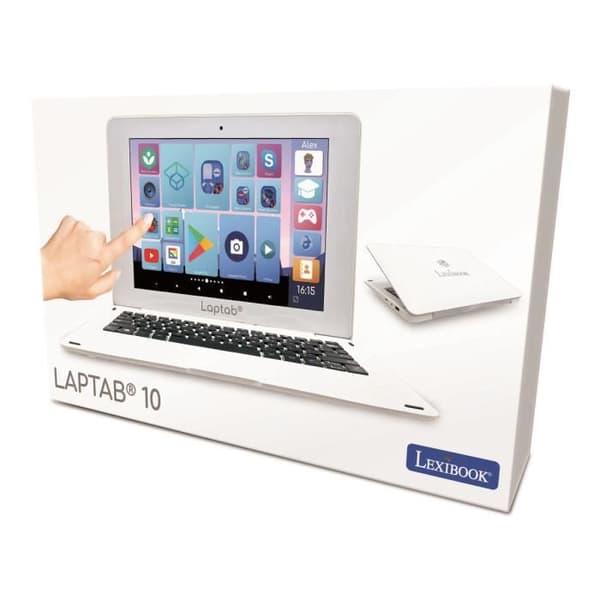 LAPTAB® bärbar dator med pekskärm för barn från 7 år och uppåt - LEXIBOOK varumärke - 2 års garanti