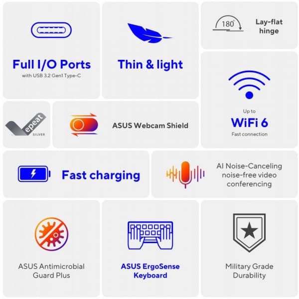 Asus Vivobook 15 OLED 15,6" bärbar dator, Win 11 (D1505YA-MA348W)