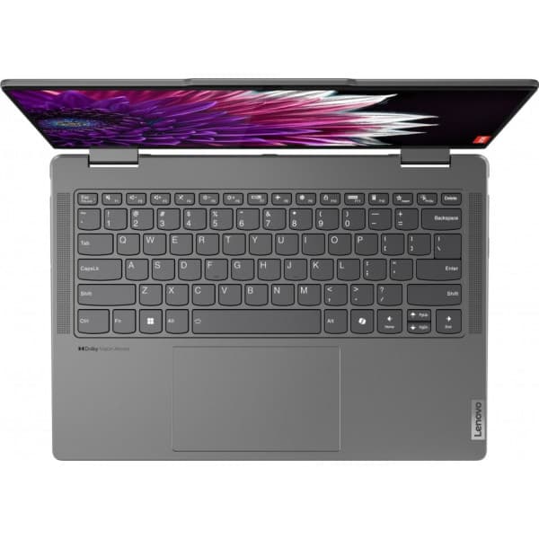 Lenovo Yoga 7 2-i-1 14" bærbar, Win 11, grå (83DJ0090MX)