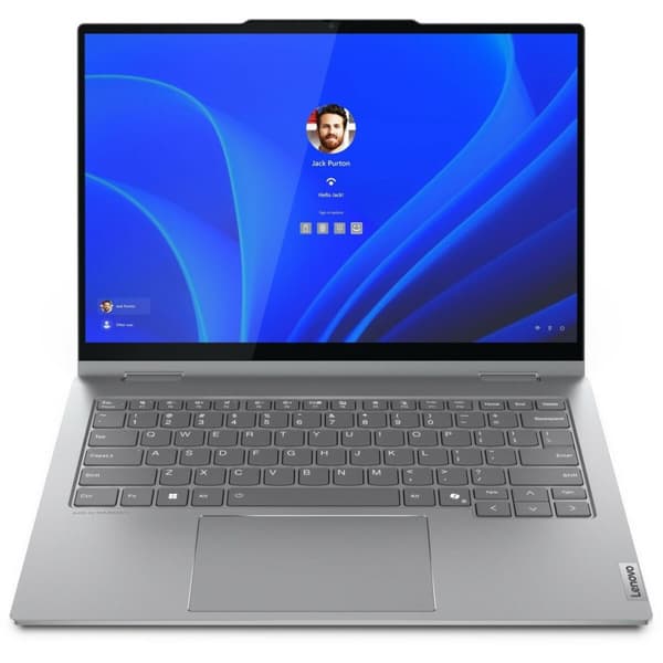 Laptop 2-in-1 Lenovo ThinkBook Yoga 14 14" Intel Core Ultra 7 155u 32 GB RAM 1 TB SSD Espanjalainen Qwerty Harmaa