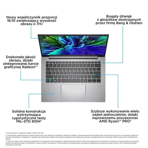 Bärbar dator HP ZBook Firefly 14 G10 14" ryzen 5-7640hs 16 GB RAM 512 GB SSD