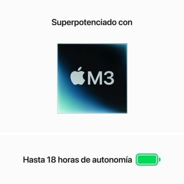 Bärbar dator Apple MC9D4Y/A M3 16 GB RAM 256 GB SSD 15,3"