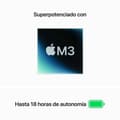 Miniatyrbild 4 av 9: Bärbar dator Apple MC9D4Y/A M3 16 GB RAM 256 GB SSD 15,3"