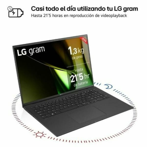 Bärbar dator LG 17Z90S-G.AD7BB 17" 16 GB RAM 512 GB SSD Qwerty Spanska