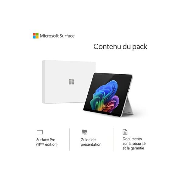 Bärbar dator - MICROSOFT - Surface Pro Copilot+ - 13" Touchscreen - 16 GB RAM - 256 GB SSD