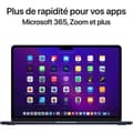 Miniatyrbild 2 av 4: Apple - 13,6" MacBook Air M2 - 8 GB RAM - 512 GB lagring - Midnatt - AZERTY - Renoverad - Utmärkt skick- REFURBISHED