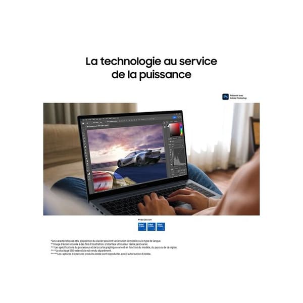 Samsung Galaxy Book4 15,6'' bärbar PC Intel Core 7 150U 16GB RAM 512 GB SSD Intel Graphics AZERTY Fr Grå- USED