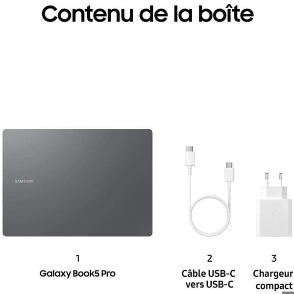 Bärbar Galaxy Book5 GB5 Pro 14 i5 16Go 256Go Pro NP944XHA-KG1FR