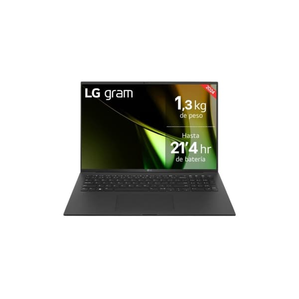 Laptop LG Gram 17ZD90S-G.AX75B 16" Intel Core Ultra 7 155H 16 GB RAM 512 GB SSD Espanjalainen Qwerty musta