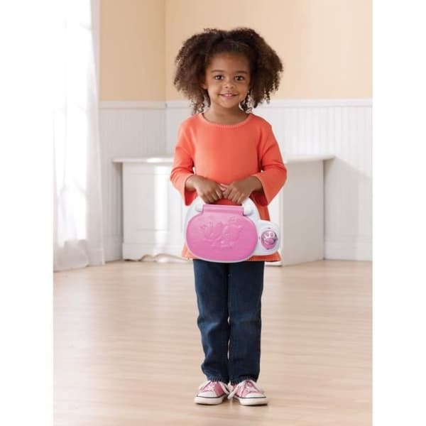 VTECH - Computer P'tit Genius Teddy Bear Pink - Pedagogisk dator för barn - Från 2 till 5 år gammal