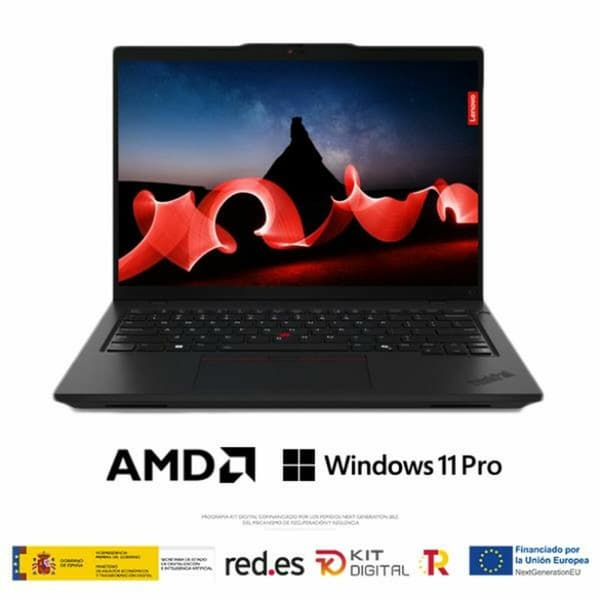 Laptop Lenovo 21L5002GSP 14" amd ryzen 5 7535U 16 GB RAM 512 GB SSD Spansk Qwerty Sort