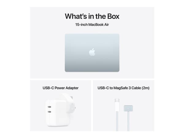 Apple MacBook Air , Apple M, 38.9 cm (15.3"), 2880 x 1864 pixels, 16 GB, 512 GB, macOS Sequoia