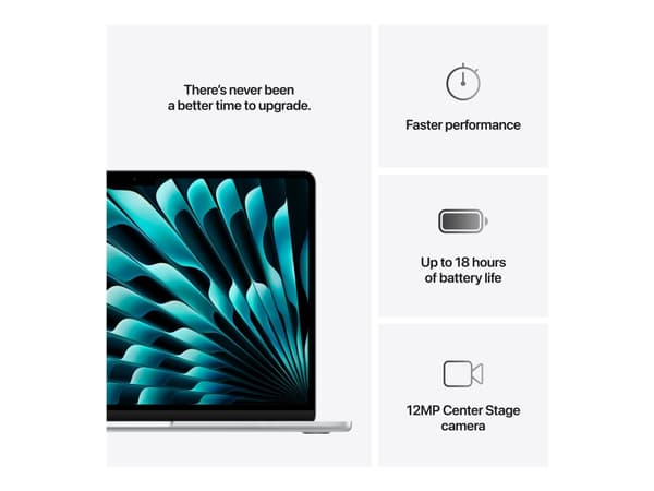 Apple MacBook Air - M4 - Apple M4 10-core - 16 GB RAM - 512 GB SSD - 13.6" IPS 2560 x 1664 (WQXGA) - Wi-Fi 6E, Bluetooth - silver - kbd: dansk