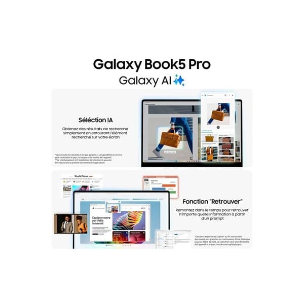Bärbar dator - SAMSUNG - Galaxy Book5 Pro - 14" - Intel Core Ultra 7 - 16 GB RAM - 512 GB SSD - Grå