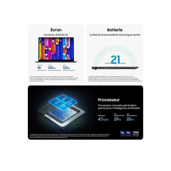 Bärbar dator - SAMSUNG - Galaxy Book5 Pro - 14" - Intel Core Ultra 7 - 16 GB RAM - 512 GB SSD - Grå