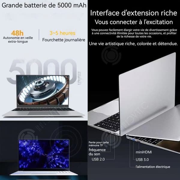 Bärbar Dator - INN - 15,6 tum - Intel Core - 16 GB RAM - SSD 512 GB - Fingeravtrycksavlåsning