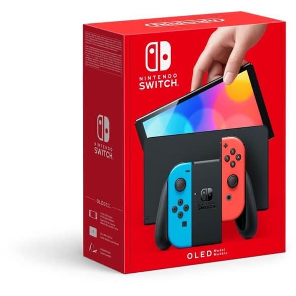 NINTENDO Switch OLED 64 GB blå - Renoverad - Utmärkt skick- USED