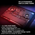 Miniatyrbild 5 av 9: PC Bärbar LENOVO Legion Slim 5 16ARP9 | Windows 11 - 16" WQXGA 165Hz - R7 7435HS - RTX 4060 - RAM 16Go - 512 Go + Mus + Matta