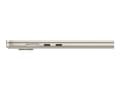 Miniatyrbild 3 av 5: Apple MacBook Air - M4 - Apple M4 10-core - 16 GB RAM - 512 GB SSD - 15.3" IPS 2880 x 1864 (WQXGA+) - Wi-Fi 6E, Bluetooth - starlight - kbd: Svenska/