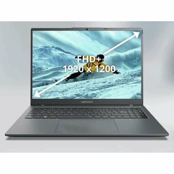 KÄYTETTY Laptop Medion 16" Intel Core I3-1215U 8 GB RAM 512 GB SSD (Kunnostetut Tuotteet A)
