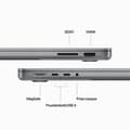 Miniatyrbild 5 av 6: Apple - 14" - MacBook Pro M3 (2023) - RAM 8Go - Lagring 512Go - Rymdgrå - Azerty - Återvunnen - Utmärkt skick- REFURBISHED