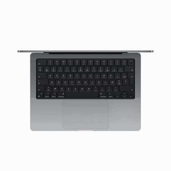 Apple - 14" - MacBook Pro M3 (2023) - RAM 8Go - Lagring 512Go - Rymdgrå - Azerty - Återvunnen - Utmärkt skick- REFURBISHED