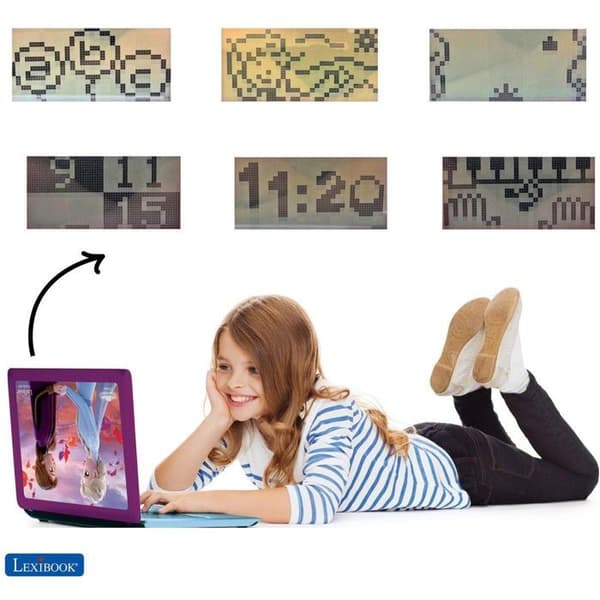 Lexibook Frozen Tvåspråkig utbildningshäfte tjeckiska/engelska, 124 aktiviteter