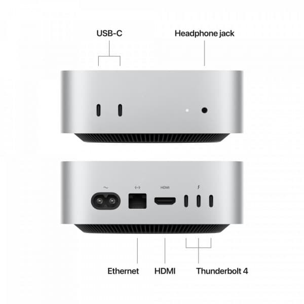 Apple Mac mini M4 24 GB, 1 TB-dator (MCYT4)