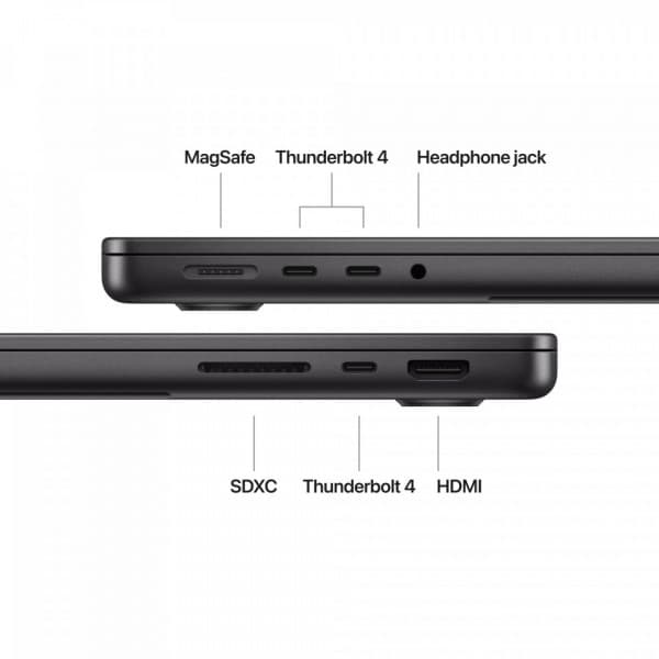 Apple MacBook Pro 14" M4 24 Gt, 1 Tt 2024 - bärbar, stjärnsvart (MCX04)