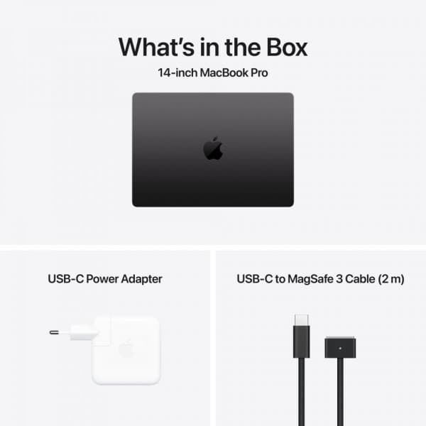 Apple MacBook Pro 14" M4 24 Gt, 1 Tt 2024 - bärbar, stjärnsvart (MCX04)