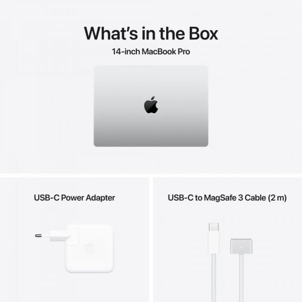 Apple MacBook Pro 14" M4 24 Gt, 1 Tt 2024 -kannettava, hopea (MCX14)