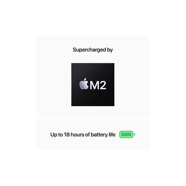 Apple MacBook Air 13" M2 16 GB, 256 GB 2022 -bärbar, midnatt (MC7X4)