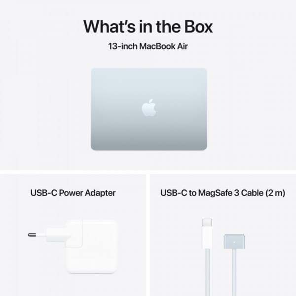 Apple MacBook Air 13" M4 24 GB, 512 GB 2025 -bärbar, himmelsblå (MC6U4)