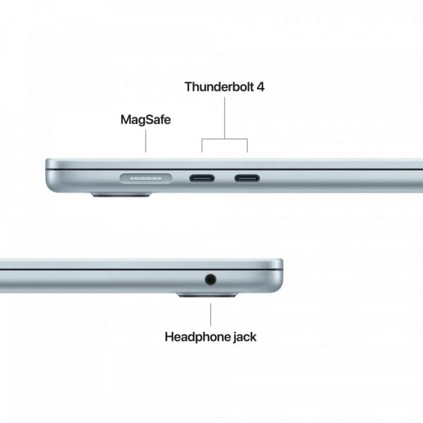Apple MacBook Air 15" M4 16 GB, 256 GB 2025 - bärbar dator, himmelsblå (MC7A4)