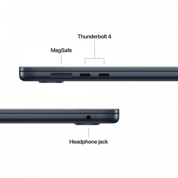 Apple MacBook Air 15" M4 24 Gt, 512 Gt 2025 -kannettava, keskiyö (MC6L4)