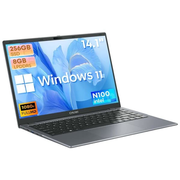 CHUWI GemiBook XPro 14,1" bärbar dator med Intel N100-processor, 8GB RAM, 256GB SSD och 5000mAh batteri
