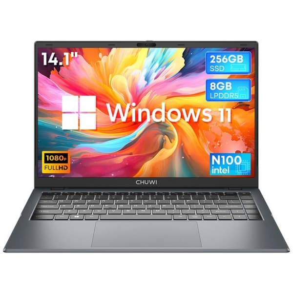 CHUWI GemiBook XPro 14,1" bärbar dator med Intel N100-processor, 8GB RAM, 256GB SSD och 5000mAh batteri