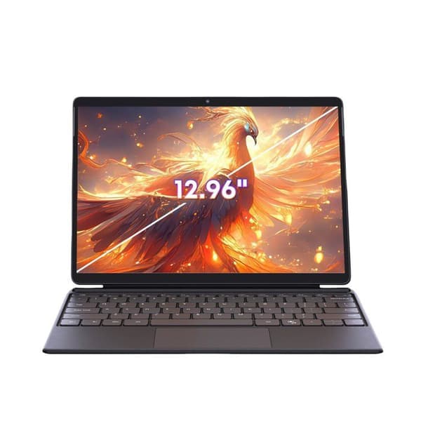 CHUWI Hi10 Max - 2-i-1 Bärbar Dator | 12.96" 2K Windows 11 | Intel N100 12GB/512GB SSD | Magnetiskt Tangentbord | WiFi 6 | Grå
