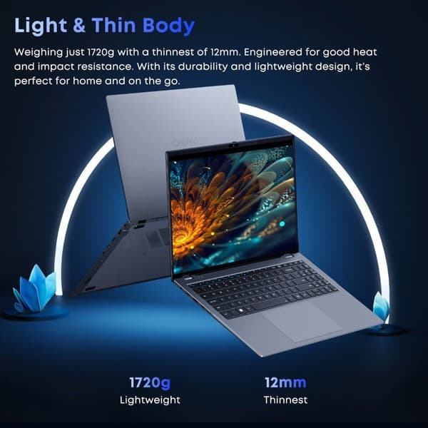 Chuwi GemiBook Plus - Bärbar dator Intel Alder Lake-N150 | 16 GB + 512 GB | FHD 15,6 tum | Mer prestanda | ultra-lätt design