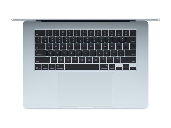 MacBook Air 15 in M4 Sky Blue/M4-10C-CPU,10C-GPU/16GB/512GB SSD/BKey-ID-Deutsch/35W Dual USB-C Power