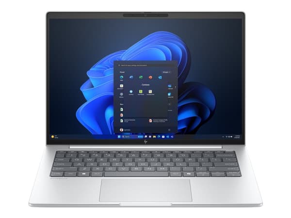 HP EliteBook 8 G1i 14 inch Notebook AI PC, Glacier silver, HP, 2x SO-DIMM, HP Premium Keyboard, Business, ENERGY STAR, TCO