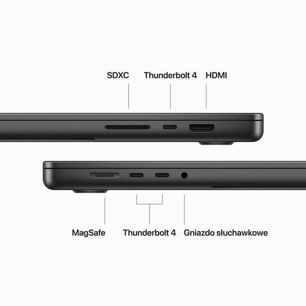 Laptop Apple MRW23ZE/A 16,2" M3 512 GB SSD