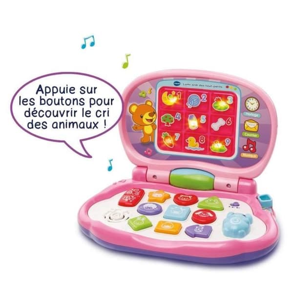 VTECH BABY - Småbarnsdator Lumi - Rosa barndator
