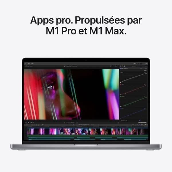 Apple - 16” MacBook Pro (2021) - Apple M1 Pro - RAM 16Go - 1To – Grå Sidéral (2021) - Renoverad - Bra skick- REFURBISHED