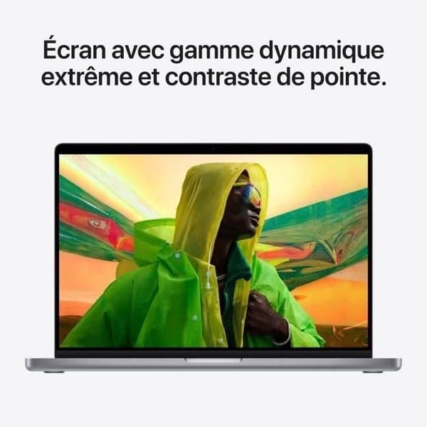 Apple - 16” MacBook Pro (2021) - Apple M1 Pro - RAM 16Go - 1To – Grå Sidéral (2021) - Renoverad - Bra skick- REFURBISHED