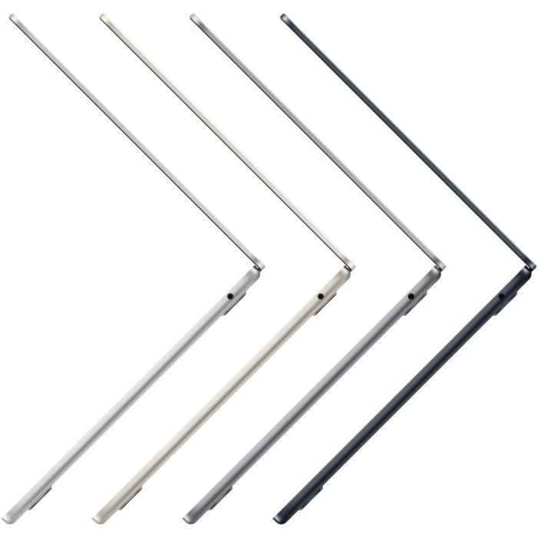 Apple - 13,6" MacBook Air M2 - RAM 8GB - Lagring 512GB - Stjärnljus - AZERTY (2022) - Återvunnen - Skick: Bra- REFURBISHED