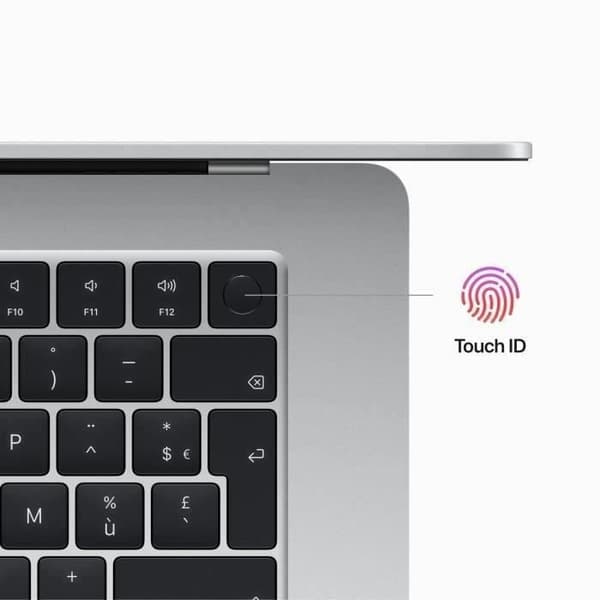 Apple - 15,3" MacBook Air M2 (2023) - RAM 8Go - Lagring 256Go - Silver - AZERTY (2023) - Återvunnen - Utmärkt skick- REFURBISHED