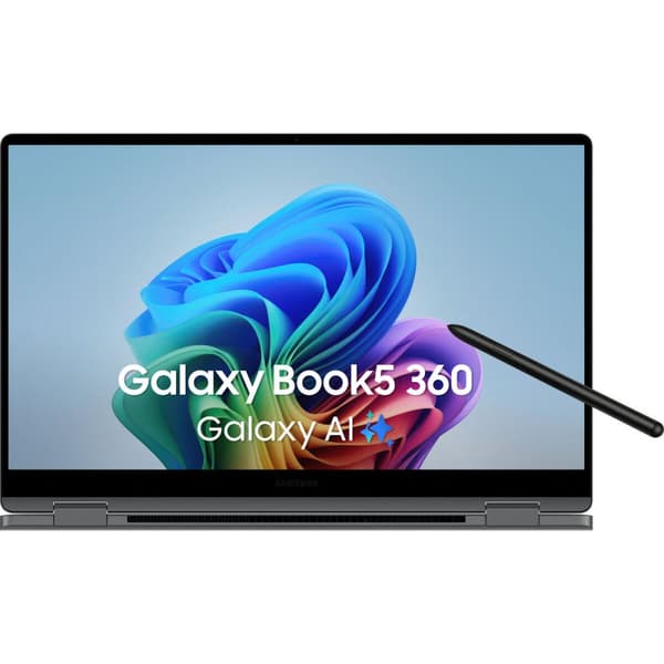 Laptop Samsung GALAXY BOOK5 360 Espanjalainen Qwerty 15,6" 16 GB RAM 512 GB SSD Harmaa
